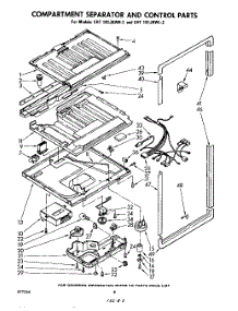 08 - Compartment Separator And Control parts for Whirlpool Refrigerator EHT181JKWR2 / from AppliancePartsPros.com