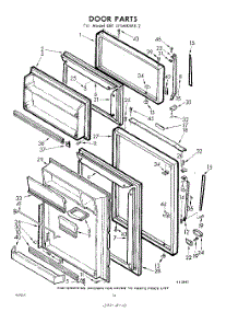 10 - Door parts for Whirlpool Refrigerator EET171MKWR2 / from AppliancePartsPros.com