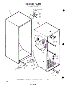 04 - Cabinet parts for Whirlpool Freezer EAV12DW0 / from AppliancePartsPros.com