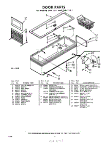 02 - Section parts for Whirlpool Freezer EVH23S1 / from AppliancePartsPros.com