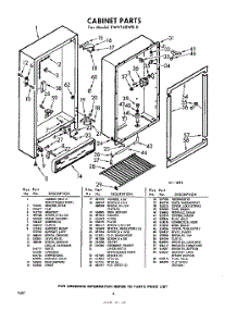 04 - Section parts for Whirlpool Freezer EWV16XWR0 / from AppliancePartsPros.com