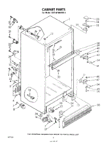 04 - Cabinet parts for Whirlpool Refrigerator EHT181MKWR0 / from AppliancePartsPros.com