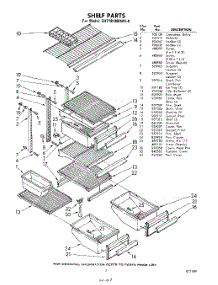 07 - Shelf parts for Whirlpool Refrigerator EHT181MKWR0 / from AppliancePartsPros.com