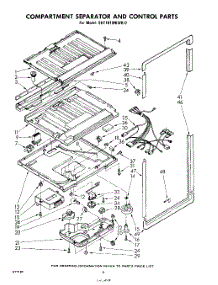 08 - Compartment Separator And Control parts for Whirlpool Refrigerator EHT181MKWR0 / from AppliancePartsPros.com