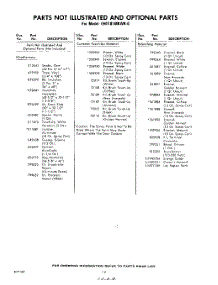 12 - Not Illustrated And Optional parts for Whirlpool Refrigerator EHT181MKWR0 / from AppliancePartsPros.com