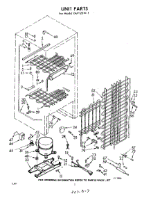 02 - Unit parts for Whirlpool Freezer EAV12DW1 / from AppliancePartsPros.com