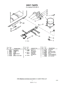 03 - Section parts for Whirlpool Freezer EVH28I0 / from AppliancePartsPros.com