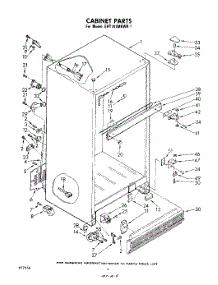 04 - Cabinet parts for Whirlpool Refrigerator EHT181MKWR1 / from AppliancePartsPros.com