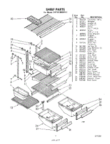 07 - Shelf parts for Whirlpool Refrigerator EHT181MKWR1 / from AppliancePartsPros.com