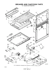 06 - Breaker And Partition parts for Whirlpool Refrigerator EET171MMWR1 / from AppliancePartsPros.com
