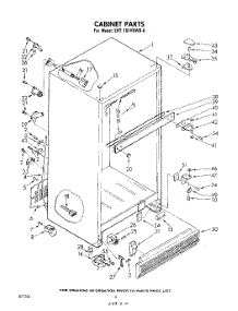 04 - Cabinet parts for Whirlpool Refrigerator EHT181VKWR0 / from AppliancePartsPros.com