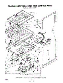 08 - Compartment Separator And Control parts for Whirlpool Refrigerator EHT181VKWR0 / from AppliancePartsPros.com