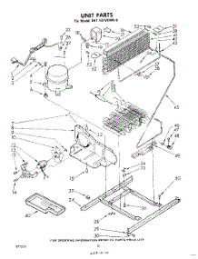 10 - Unit parts for Whirlpool Refrigerator EHT181VKWR0 / from AppliancePartsPros.com