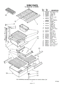 07 - Shelf parts for Whirlpool Refrigerator EHT181VKWR1 / from AppliancePartsPros.com