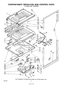 08 - Compartment Separator And Control parts for Whirlpool Refrigerator EHT181VKWR1 / from AppliancePartsPros.com