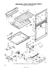06 - Breaker And Partition parts for Whirlpool Refrigerator EET171MMWR3 / from AppliancePartsPros.com