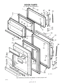 10 - Door parts for Whirlpool Refrigerator EET171MMWR3 / from AppliancePartsPros.com