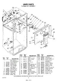 06 - Liner parts for Whirlpool Refrigerator EHT181VKWR2 / from AppliancePartsPros.com