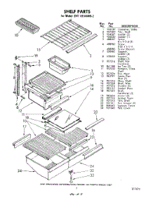 07 - Shelf parts for Whirlpool Refrigerator EHT181VKWR2 / from AppliancePartsPros.com