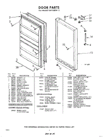 06 - Door, Lit / Optional parts for Whirlpool Freezer EAV16BW3 / from AppliancePartsPros.com