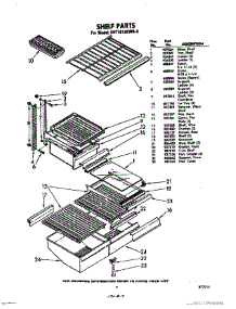07 - Shelf parts for Whirlpool Refrigerator EHT181ZKWR0 / from AppliancePartsPros.com