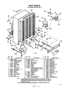 04 - Section parts for Whirlpool Freezer EWV17PWR1 / from AppliancePartsPros.com
