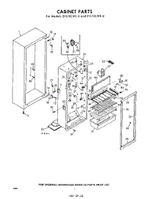 02 - Section parts for Whirlpool Refrigerator EVL10CWR0 / from AppliancePartsPros.com