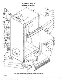 04 - Cabinet parts for Whirlpool Refrigerator EHT181ZKWR1 / from AppliancePartsPros.com