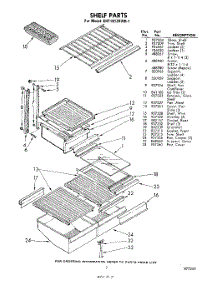 07 - Shelf parts for Whirlpool Refrigerator EHT181ZKWR1 / from AppliancePartsPros.com
