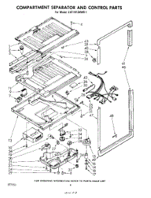 08 - Compartment Separator And Control parts for Whirlpool Refrigerator EHT181ZKWR1 / from AppliancePartsPros.com