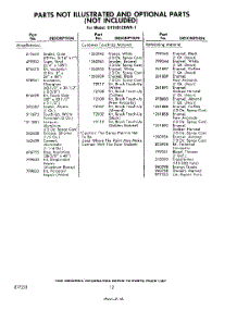 12 - Parts Not Illustrated And Optional parts for Whirlpool Refrigerator EHT181ZKWR1 / from AppliancePartsPros.com