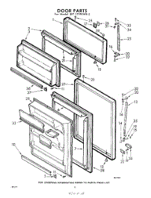 10 - Door parts for Whirlpool Refrigerator EET171PKWR0 / from AppliancePartsPros.com