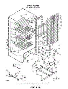 04 - Unit parts for Whirlpool Freezer EAV16XW2 / from AppliancePartsPros.com