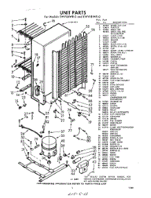 03 - Section parts for Whirlpool Freezer EWV18IWR0 / from AppliancePartsPros.com