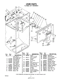 06 - Liner parts for Whirlpool Refrigerator EHT183VKWR0 / from AppliancePartsPros.com
