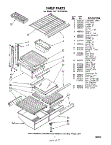07 - Shelf parts for Whirlpool Refrigerator EHT183VKWR0 / from AppliancePartsPros.com