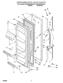 06 - Refrigerator Door parts for Whirlpool Refrigerator ED22ZRXBN00 / from AppliancePartsPros.com
