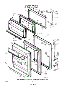 10 - Door parts for Whirlpool Refrigerator EET171PKWR2 / from AppliancePartsPros.com