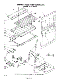 06 - Breaker And Partition parts for Whirlpool Refrigerator EHT201AKWR0 / from AppliancePartsPros.com