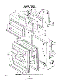 10 - Door parts for Whirlpool Refrigerator EHT201AKWR0 / from AppliancePartsPros.com