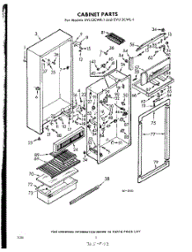 02 - Section parts for Whirlpool Refrigerator EVL13CWR1 / from AppliancePartsPros.com