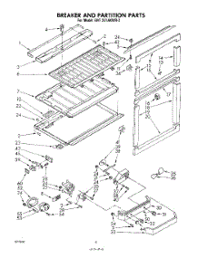 06 - Breaker And Partition parts for Whirlpool Refrigerator EHT201AKWR2 / from AppliancePartsPros.com