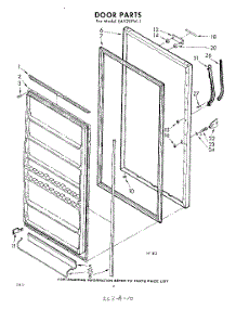 06 - Door parts for Whirlpool Freezer EAV20FW1 / from AppliancePartsPros.com