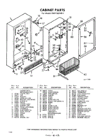 02 - Section parts for Whirlpool Freezer EWV18SWR1 / from AppliancePartsPros.com