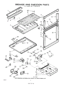 06 - Breaker And Partition parts for Whirlpool Refrigerator EET171PKWR4 / from AppliancePartsPros.com