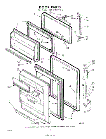 10 - Door parts for Whirlpool Refrigerator EET171PKWR4 / from AppliancePartsPros.com