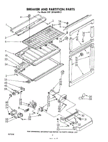 06 - Breaker And Partition parts for Whirlpool Refrigerator EHT201AKWR3 / from AppliancePartsPros.com