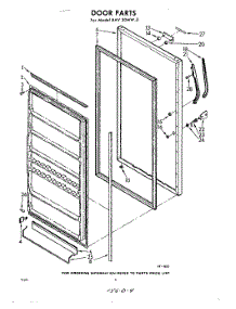 04 - Door parts for Whirlpool Freezer EAV20MW0 / from AppliancePartsPros.com
