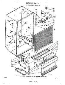 08 - Liner parts for Whirlpool Freezer EAV20MW0 / from AppliancePartsPros.com