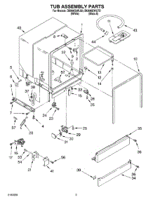 03 - Tub Assembly Parts parts for Whirlpool Dishwasher DU890SWLTO / from AppliancePartsPros.com